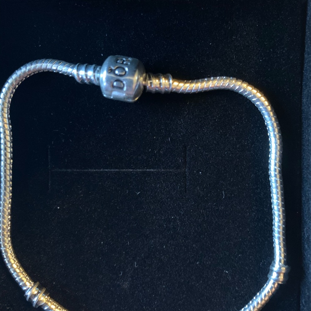 Silver charm bracelet for women